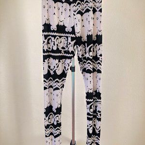 The Vintage Shop Black/White Pattern Thin Legging